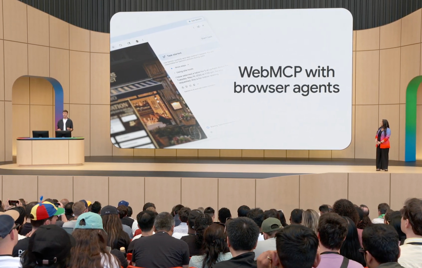 Google I/O developer keynote, which discussed the agentic web.